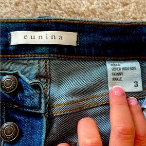 Eunina size 3 gently used skinny jeans